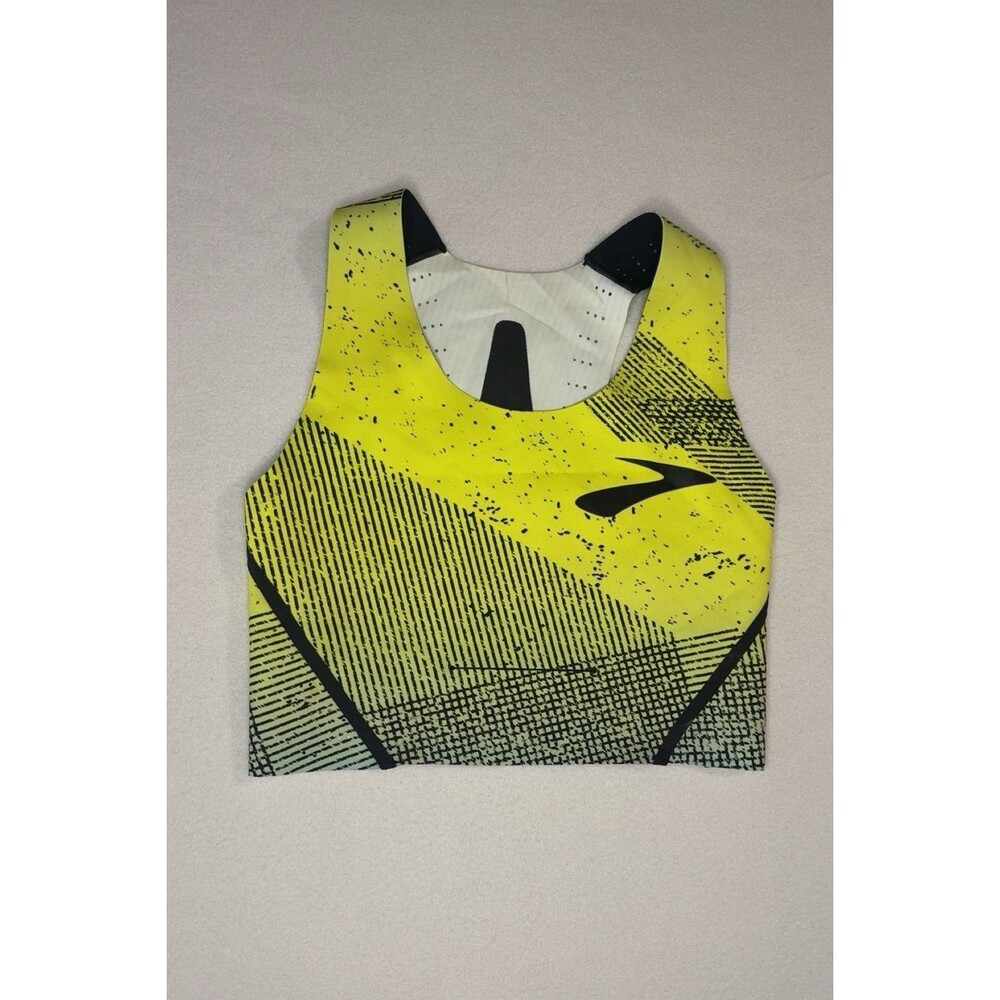 Brooks Women's Athletic SpBrooks Women's Athletic Sports Bra Yellow Black Size S